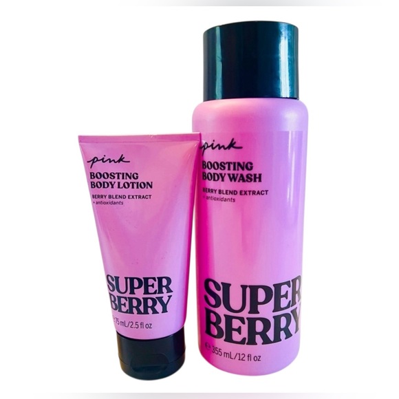 Victoria's Secret Other - Victoria's Secret Super Berry Body Wash + Lotion